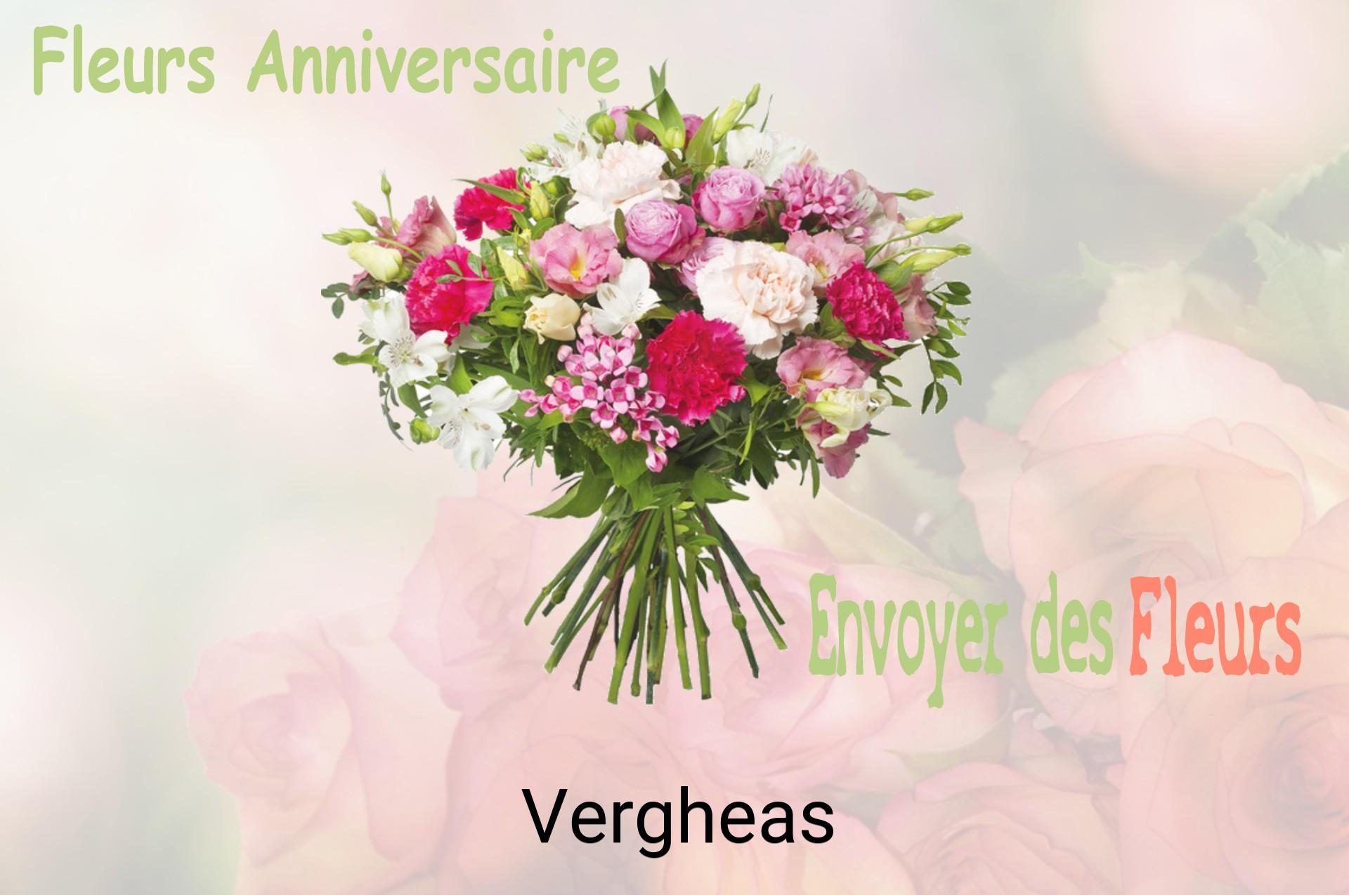 Bouquet de fleurs d’anniversaire livré à Vergheas