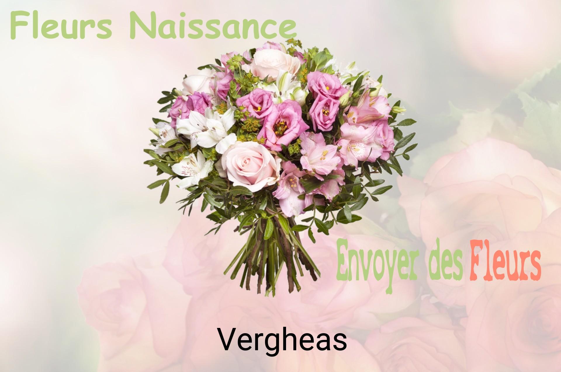 Bouquet de fleurs de naissance livré à Vergheas